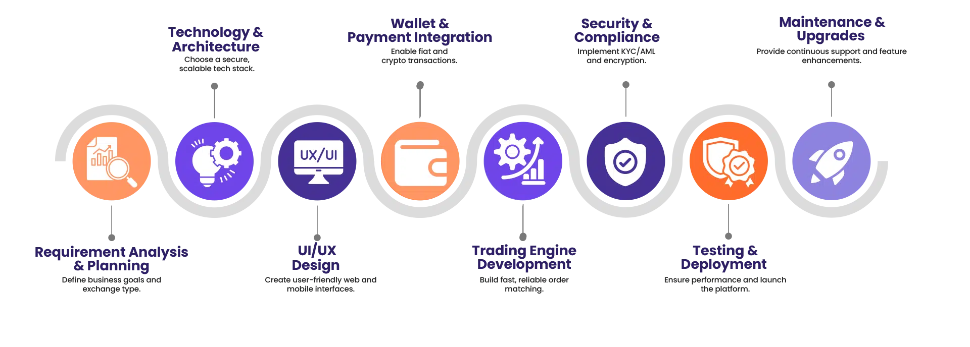 crypto exchange Infographics
