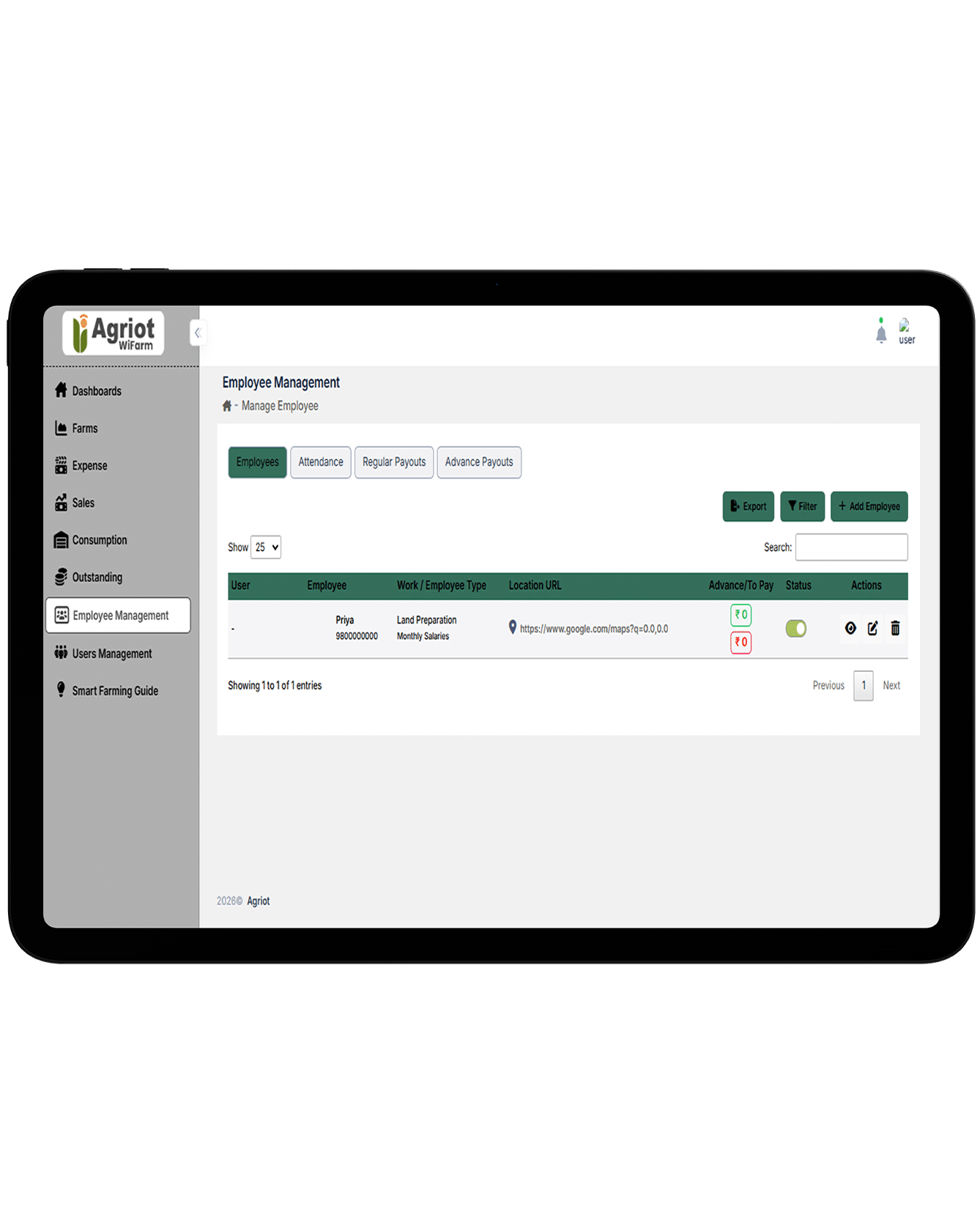 Agrosense Management